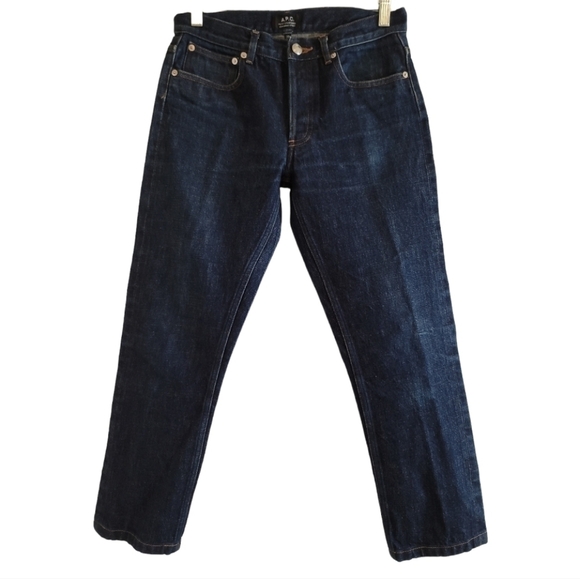 A.P.C. Standard Straight-leg Jeans 28x25 Button Fly Rigid Denim - Picture 1 of 8